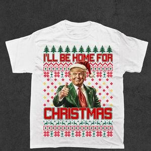 I’ll be home for Christmas graphic Tshirt